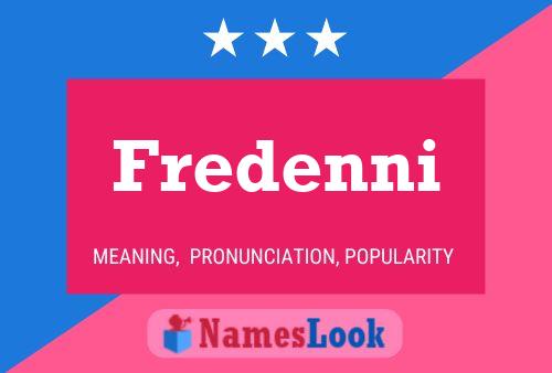 Fredenni Name Poster