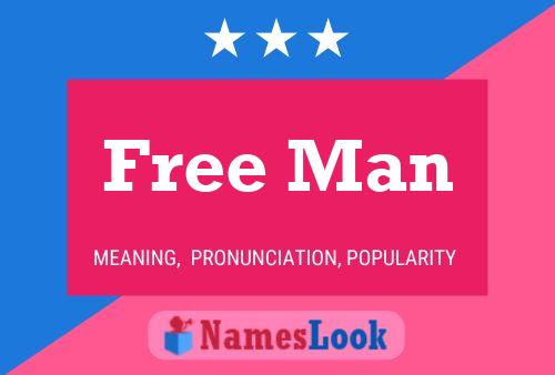 Free Man Name Poster