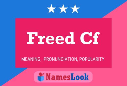 Freed Cf Name Poster