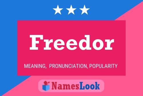 Freedor Name Poster