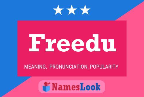 Freedu Name Poster