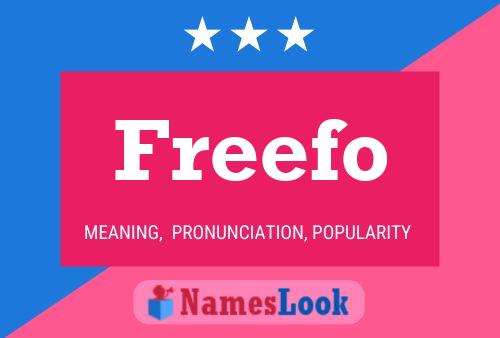 Freefo Name Poster