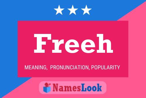 Freeh Name Poster