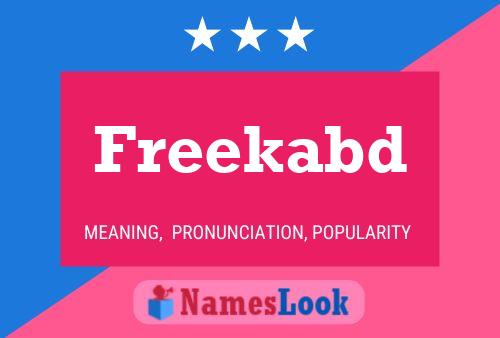 Freekabd Name Poster