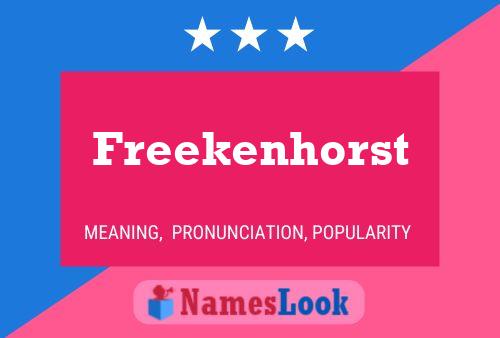 Freekenhorst Name Poster