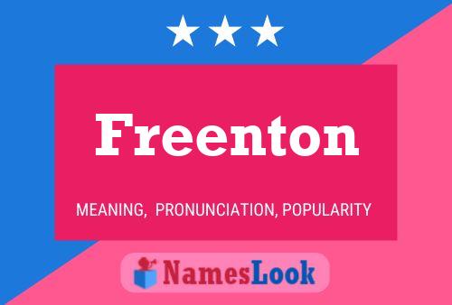 Freenton Name Poster