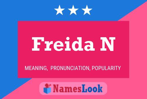 Freida N Name Poster