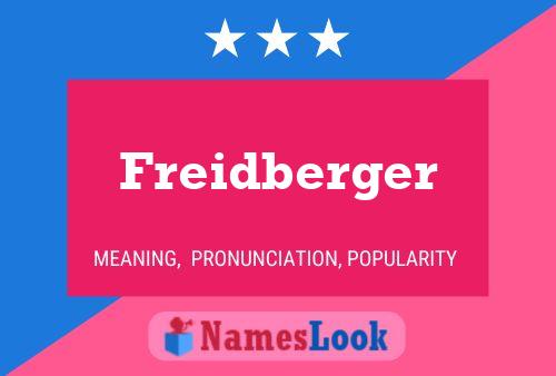 Freidberger Name Poster