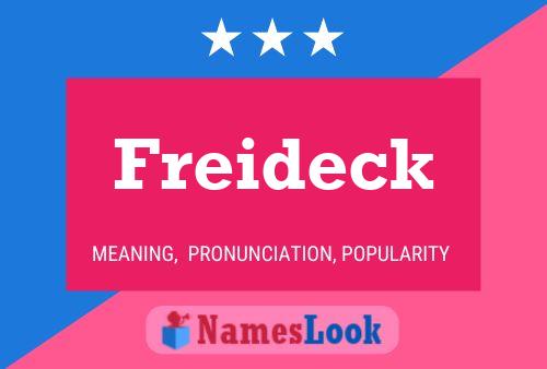 Freideck Name Poster