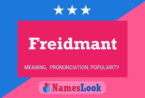 Freidmant Name Poster