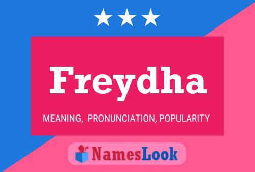 Freydha Name Poster