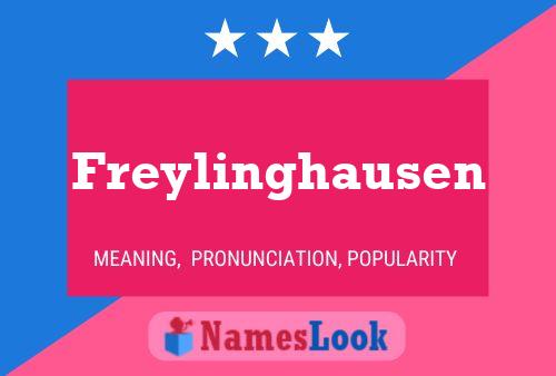 Freylinghausen Name Poster