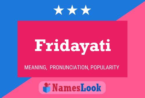 Fridayati Name Poster