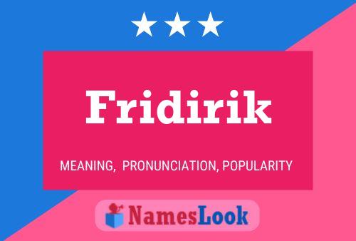 Fridirik Name Poster