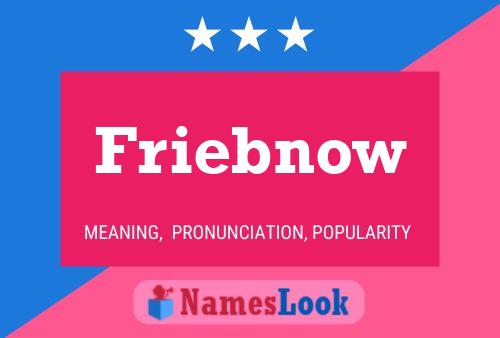 Friebnow Name Poster