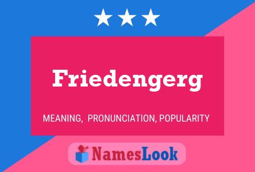 Friedengerg Name Poster