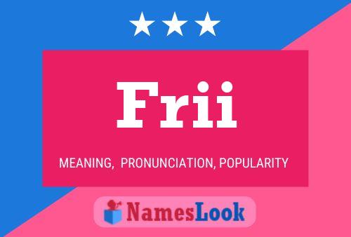 Frii Name Poster