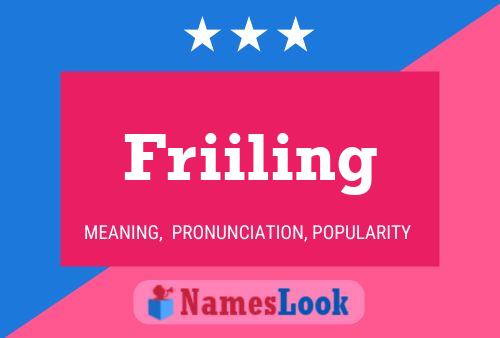 Friiling Name Poster