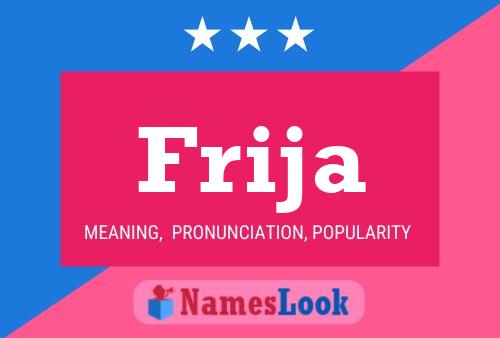 Frija Name Poster