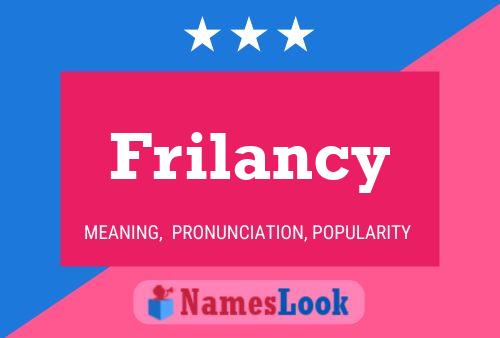 Frilancy Name Poster