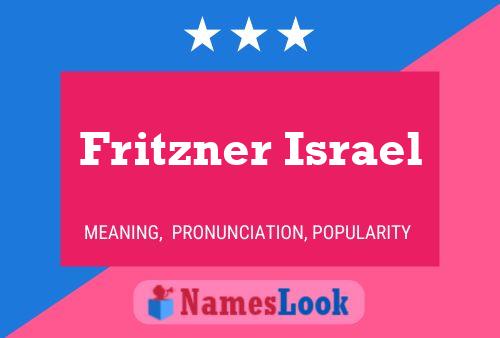 Fritzner Israel Name Poster