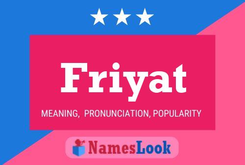 Friyat Name Poster