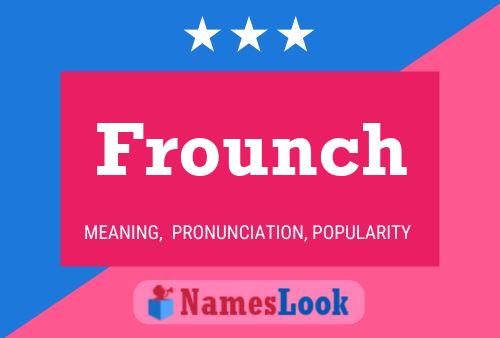 Frounch Name Poster