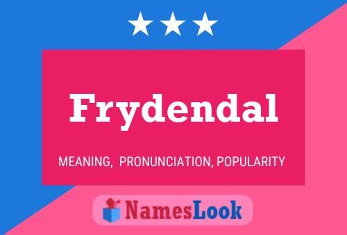 Frydendal Name Poster