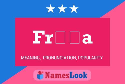 Fríða Name Poster