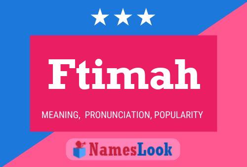 Ftimah Name Poster