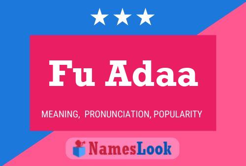 Fu Adaa Name Poster