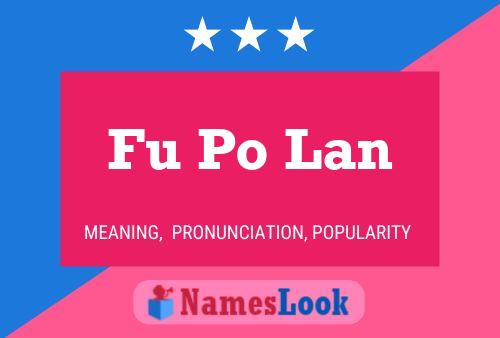 Fu Po Lan Name Poster