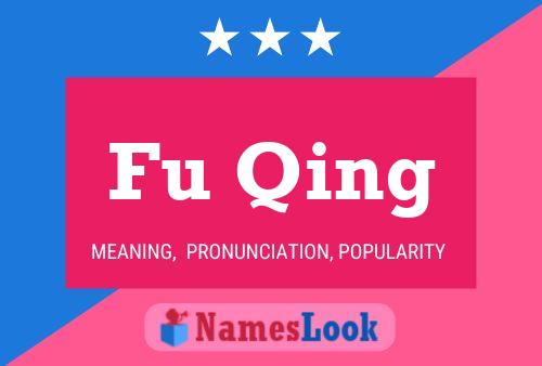 Fu Qing Name Poster