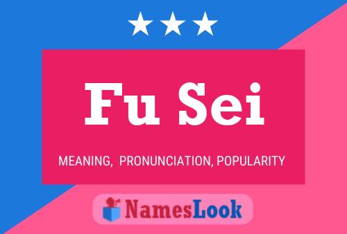 Fu Sei Name Poster