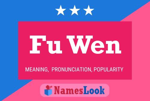 Fu Wen Name Poster