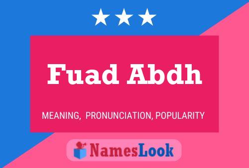 Fuad Abdh Name Poster