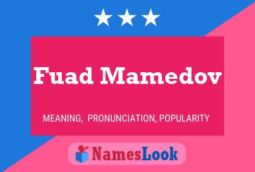 Fuad Mamedov Name Poster