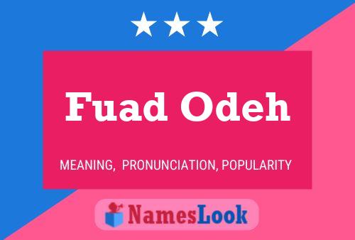 Fuad Odeh Name Poster