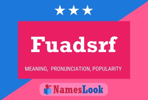 Fuadsrf Name Poster