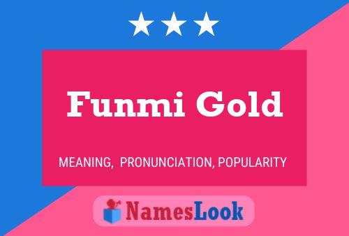 Funmi Gold Name Poster