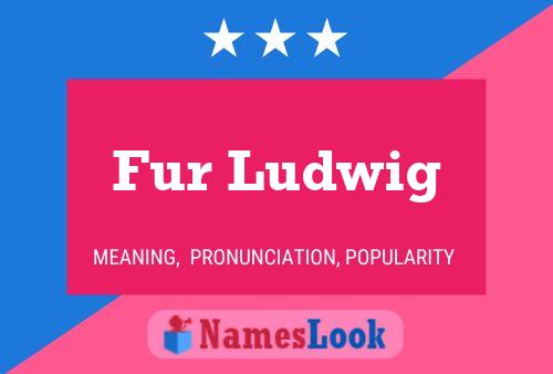 Fur Ludwig Name Poster