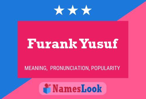 Furank Yusuf Name Poster