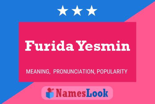 Furida Yesmin Name Poster