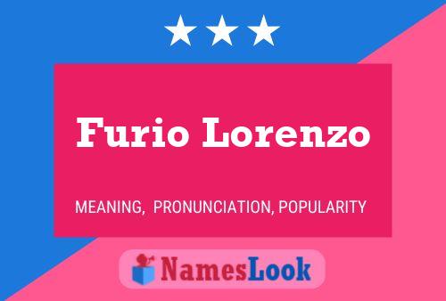 Furio Lorenzo Name Poster