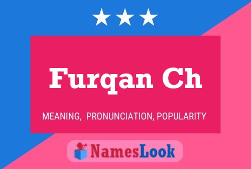 Furqan Ch Name Poster