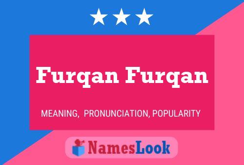 Furqan Furqan Name Poster