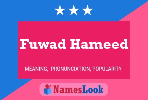 Fuwad Hameed Name Poster