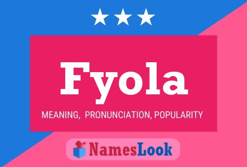 Fyola Name Poster