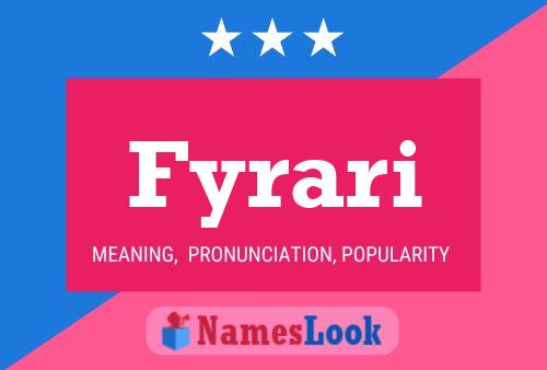 Fyrari Name Poster