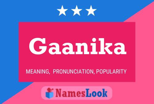 Gaanika Name Poster